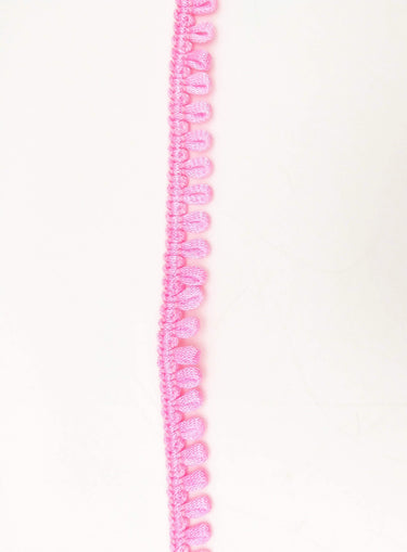 Carnation Pink Thread Lace, 9 Yards, Embroidery Lace Trims